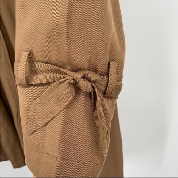 NWT BB Dakota Pardon My Trench Brown Trench Jacket S - Picture 4 of 4